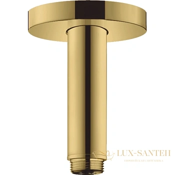 кронштейн для верхнего душа hansgrohe 27393990 полированное золото