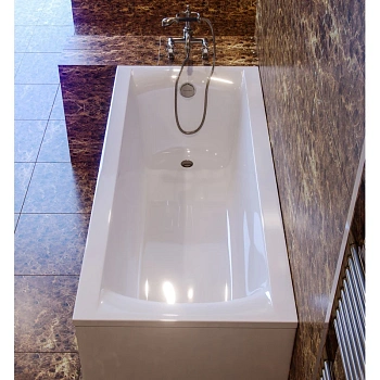 ванна astra-form нью-форм 01010005 из литого мрамора 170х75 см, белый