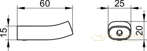 крючок для полотенца keuco edition 400 11514010000