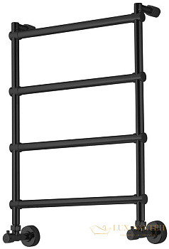 полотенцесушитель margaroli sole 442-4 (соле 442-4) 4423704non черный матовый брашированный никель