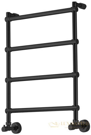 полотенцесушитель margaroli sole 442-4 (соле 442-4) 4423704non черный матовый брашированный никель