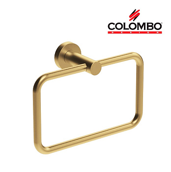 полотенцедержатель кольцо colombo design plus w4931.om, золото шлифованное