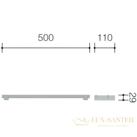 полотенцедержатель schein durer 26822, хром