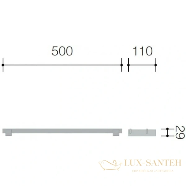 полотенцедержатель schein durer 26822, хром