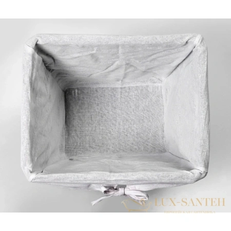 плетеная корзина wasserkraft weser wb-780-l для белья, темно-коричневый