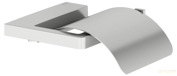 держатель для туалетной бумаги с крышкой keuco moll, 12760210000, нержавеющая сталь шлифованная 