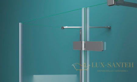 душевой уголок belbagno kraft kraft-ah-12-120/80-c-cr-r 120х80 см профиль хром, стекло прозрачное 