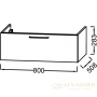 тумба jacob delafon odeon rive gauche eb2515-r8-n14 80 см, серый антрацит