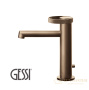 смеситель gessi anello 63301 726 для раковины, warm bronze br. pvd
