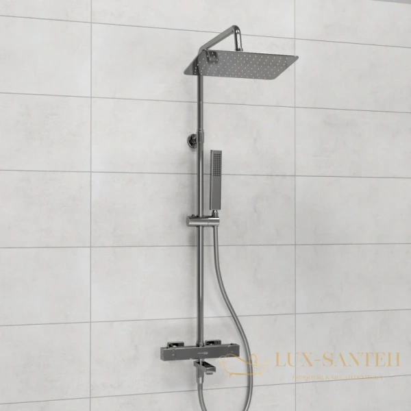 душевая система wasserkraft a199.069.103.087.ch thermo 300х200 мм, хром