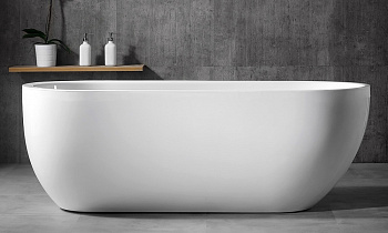 акриловая ванна abber ab9341-1.5, цвет белый