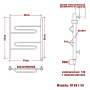 полотенцесушитель электрический ника curve лz 60/50 правый тэн, цвет хром