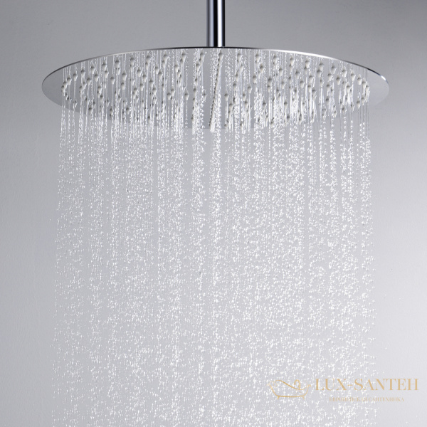 верхняя душевая насадка wasserkraft a117, цвет хром