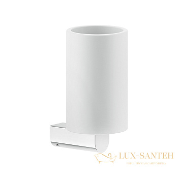 стакан gessi rilievo 59507.031 подвесной, хром/белый