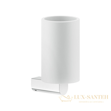 стакан gessi rilievo 59507.031 подвесной, хром/белый