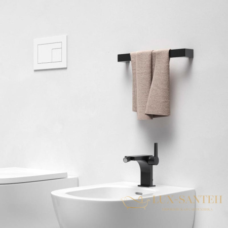 полотенцедержатель keuco edition 11, 11101370600, 622 мм, черный матовый