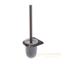 ершик для унитаза подвесной cezares liner-tbs-v-gm, оружейная сталь брашированная