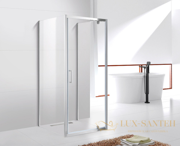 душевой уголок cezares molveno molveno-ba2-100/80-c-cr-iv 100x80 профиль хром, стекло прозрачное