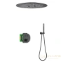 душевая система для душа термостатическая встраиваемая timo saona sx-2370/03sm, черный матовый
