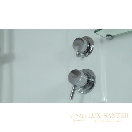 душевая кабина timo lux t-7735 135x135x230 см, стекло прозрачное