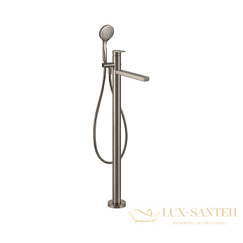смеситель напольный для ванны gessi emporio via manzoni 24982.149, finox brushed nickel