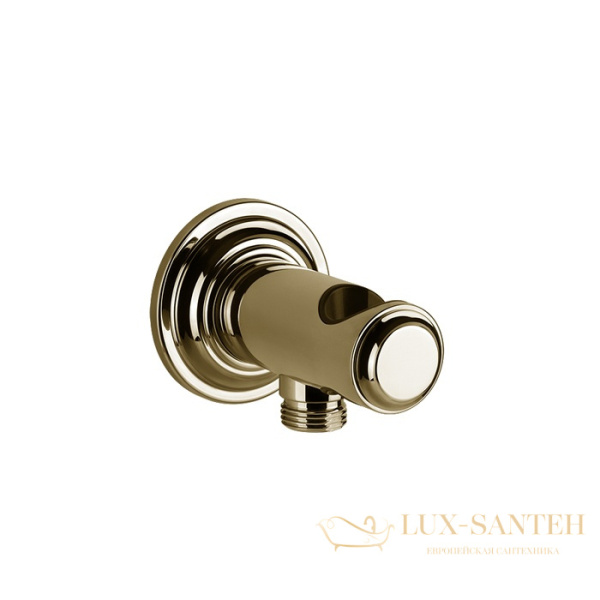 подключение для душевого шланга gessi venti20 65161.710 с держателем душа, brass pvd