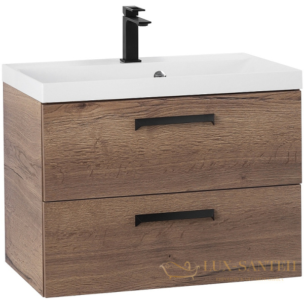 тумба под раковину belbagno aurora aurora-700-2c-so-rt 70 см подвесная, rovere tabacco