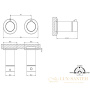термостат gessi 316 bath 54234.239 для ванны, внешняя часть, steel brushed