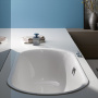 ванна bette lux oval 3467-000 plus 1900х900 мм шумоизоляция, антигрязевое покрытие, белый