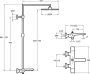 термостатическая душевая система jacob delafon avid e97389ru-9-cp