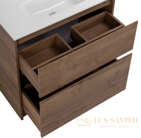 тумба под раковину belbagno kraft 39 kraft39-800/390-2c-pia-rt 80 см, rovere tabacco