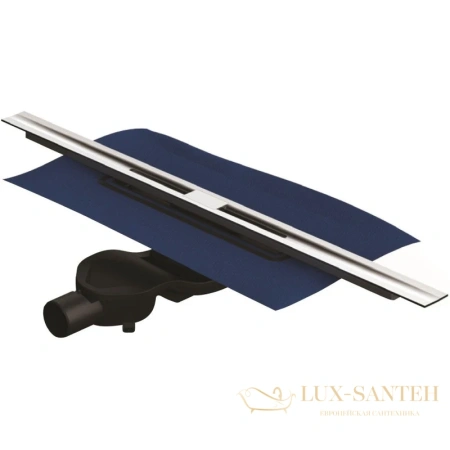 душевой канал berges simpel 090111 600 мм, матовый хром