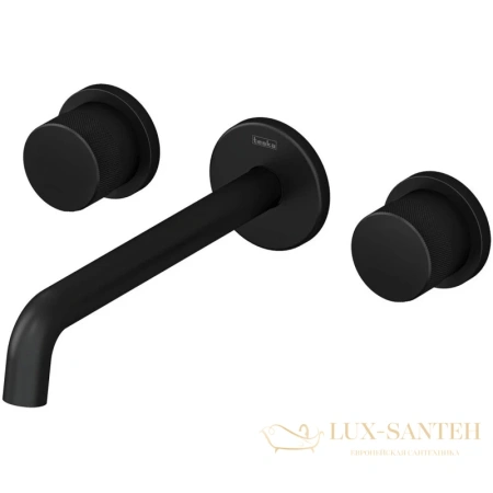 смеситель для раковины teska tria e5218 без донного клапана, черный матовый