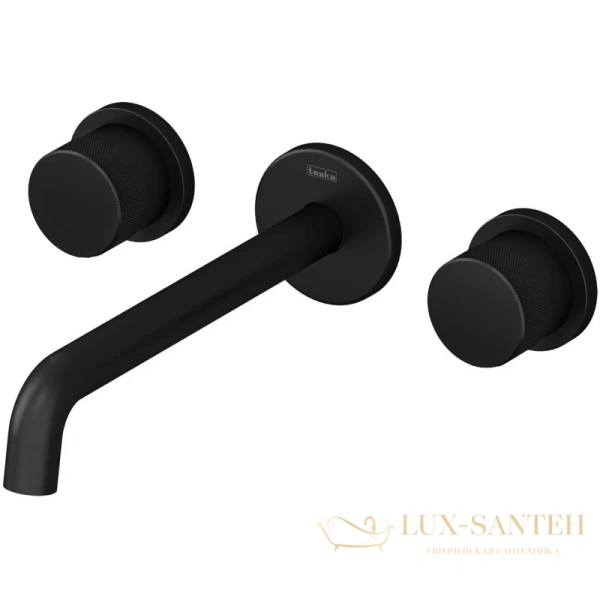 смеситель для раковины teska tria e5218 без донного клапана, черный матовый
