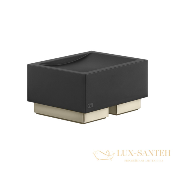 мыльница настольная черная gessi inverso accessories 20826.726, warm bronze br pvd