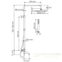 душевая система wasserkraft a188.116.137.087.ch thermo 300 мм, хром