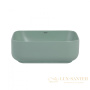 раковина накладная abber rechteck ac2211mcg, 38,5х38,5 см, светло-зеленый матовый