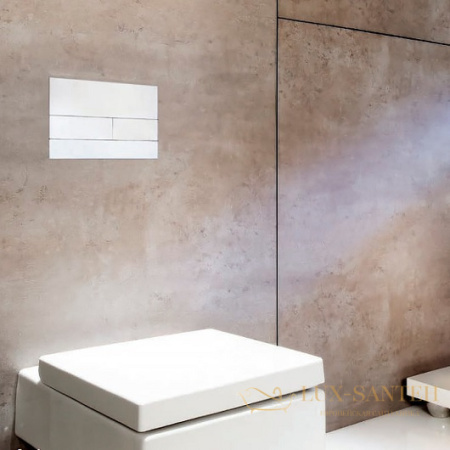 металлическая панель смыва tece tecesquare ll 9240834, белый матовый