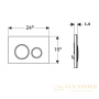 смывнaя клавиша geberit sigma21 115.652.jx.1, черный орех