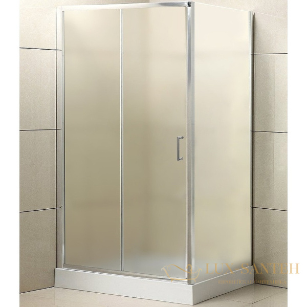 душевой уголок belbagno uno uno-ah-1-120/90-p-cr 120х90 см профиль хром, стекло рифленое