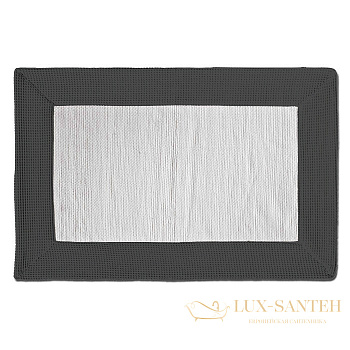коврик decor walther rug bm5070 0960693 для ванной 50x70 см, чёрный/серый