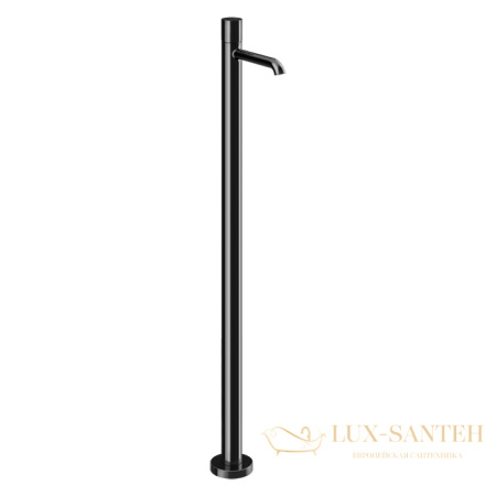смеситель для раковины напольный gessi habito unito 70095.706, black metal pvd