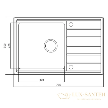 мойка seaman eco roma smr-7850a.b вентиль-автомат, нержавеющая сталь