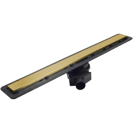 душевой канал pestan confluo frameless gold line 13701219 300 мм 2 в 1 с основой под плитку, золотой