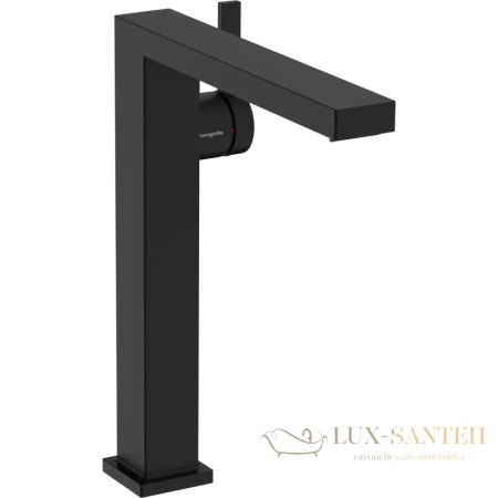смеситель для раковины hansgrohe tecturis e coolstart ecosmart 73070670, с донным клапаном, черный матовый