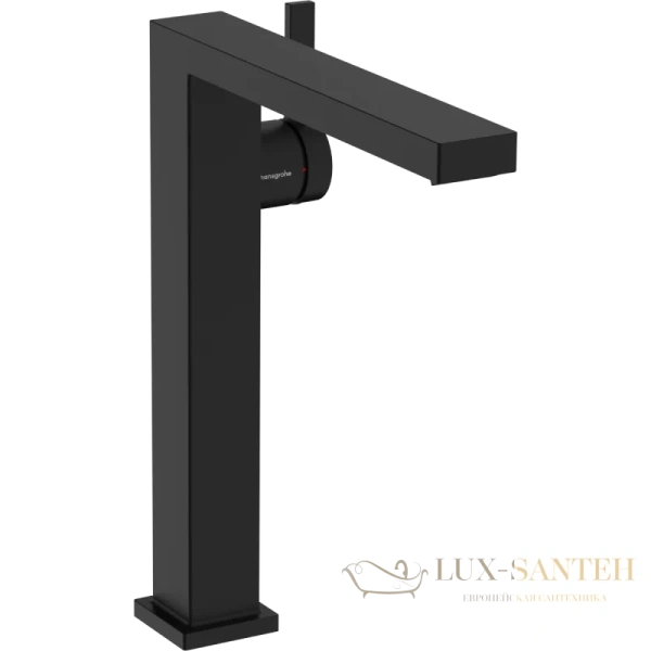 смеситель для раковины hansgrohe tecturis e coolstart ecosmart 73070670, с донным клапаном, черный матовый