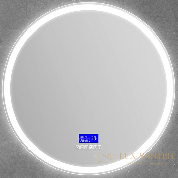 зеркало belbagno spc spc-rng-700-led-tch-rad с подсветкой, с сенсорным выключателем, с bluetooth, с термометром, с радио