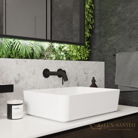 раковина накладная aqueduto espiral, esp0410, прямоугольная 370*500, белый глянцевый