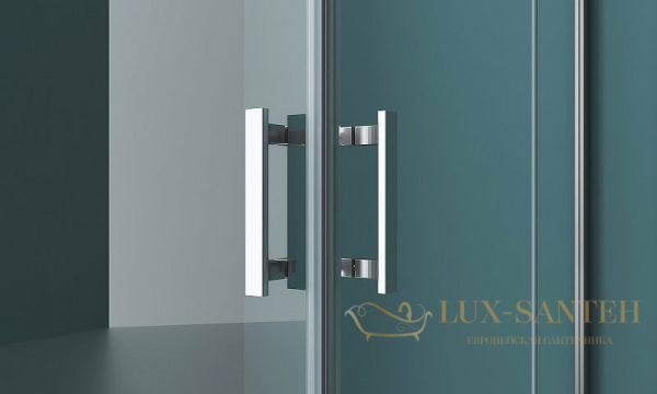 душевой уголок belbagno kraft kraft-ah-22-100/90-c-cr-l 100х90 см профиль хром, стекло прозрачное