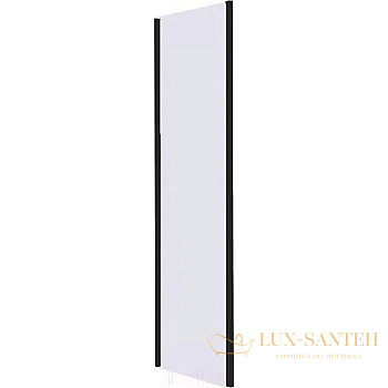 душевая стенка rgw 352205408-14 z-050-4 b 80, профиль черный, стекло прозрачное